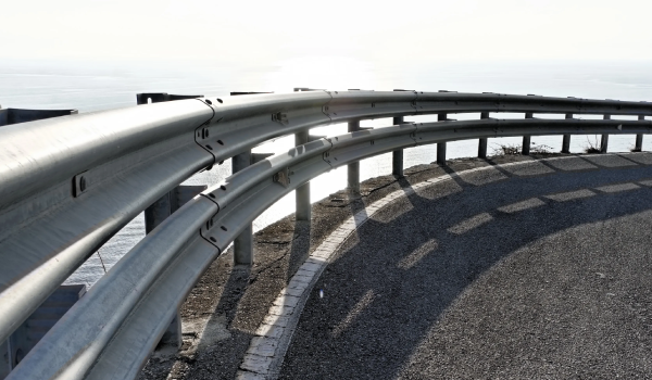 Multi-lane highway with heavy traffic flow